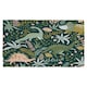 image 1 of Hand drawn dinosaurs and tropical leaves and flowers. (Kitchen Towel)
