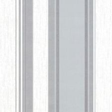 Vymura Stripe Textured Wallpaper - Dove Grey - 33ft x 20.5in White