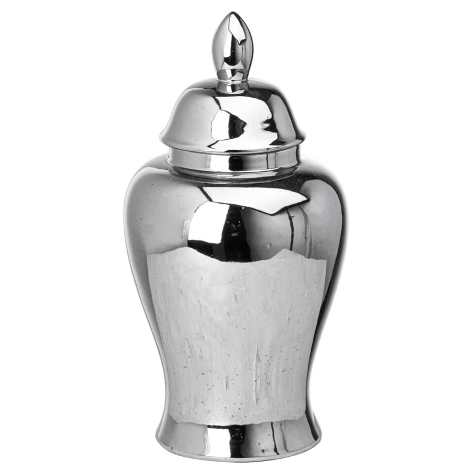 image 1 of HillinChromeLargeGingerJar21514