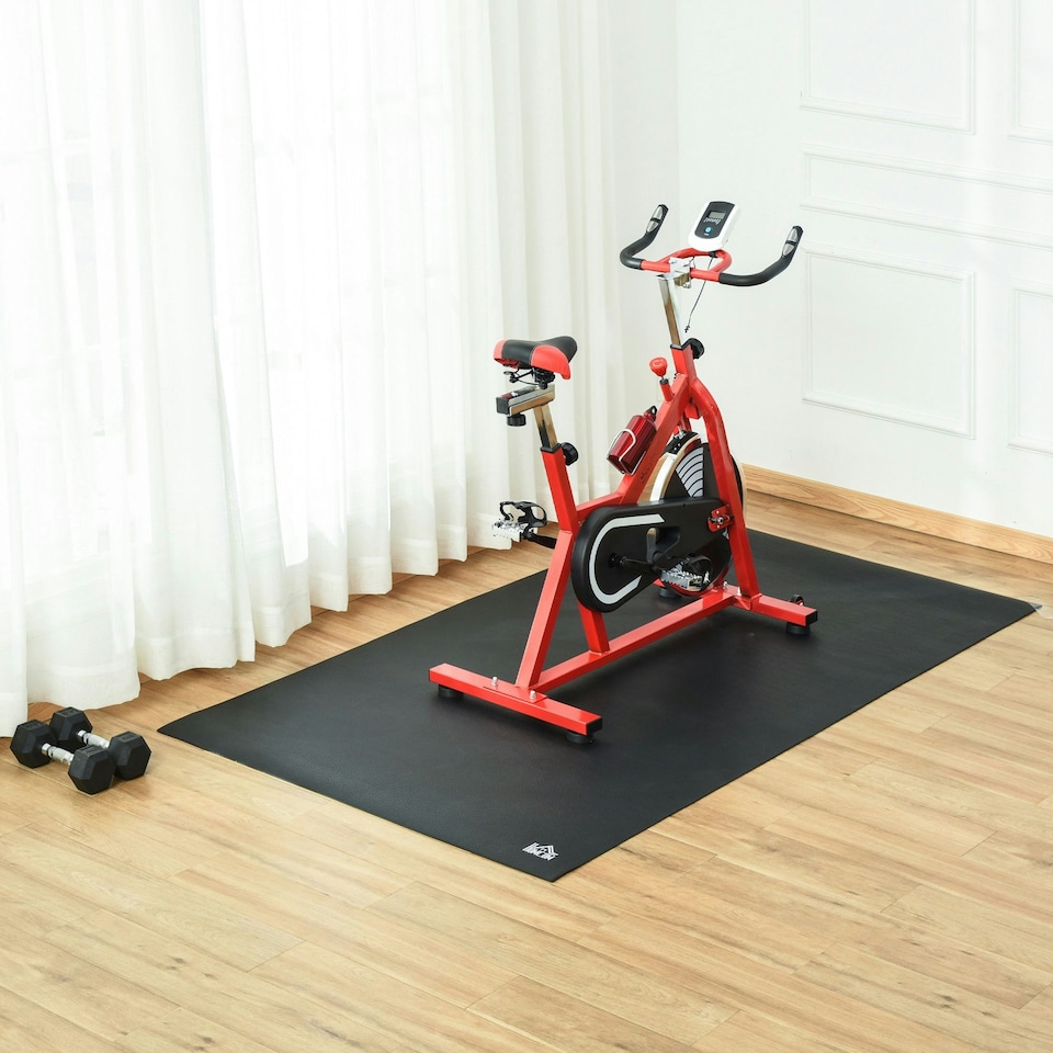 image 1 of HOMCOM 6mm Thick Gym Equipment Mat Non-slip Floor Protector Mat 180 x 90 x 0.6cm