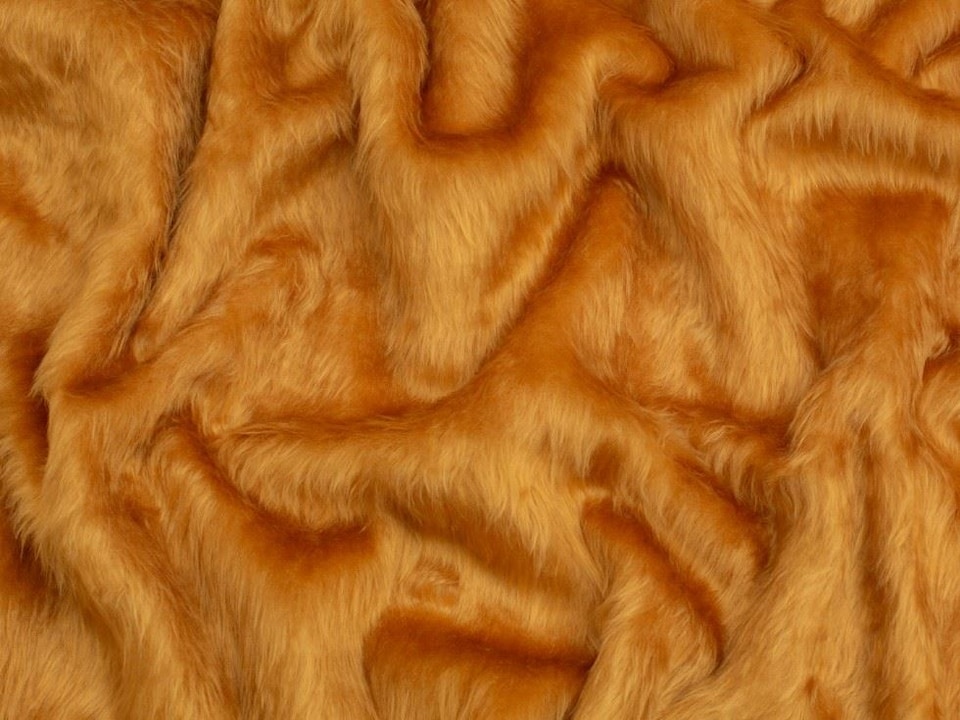 Minerva Core Range Orange Short Pile Faux Fur Fabric for Dressmaking, Toy Making, 150cm / 59" Wide - per metre