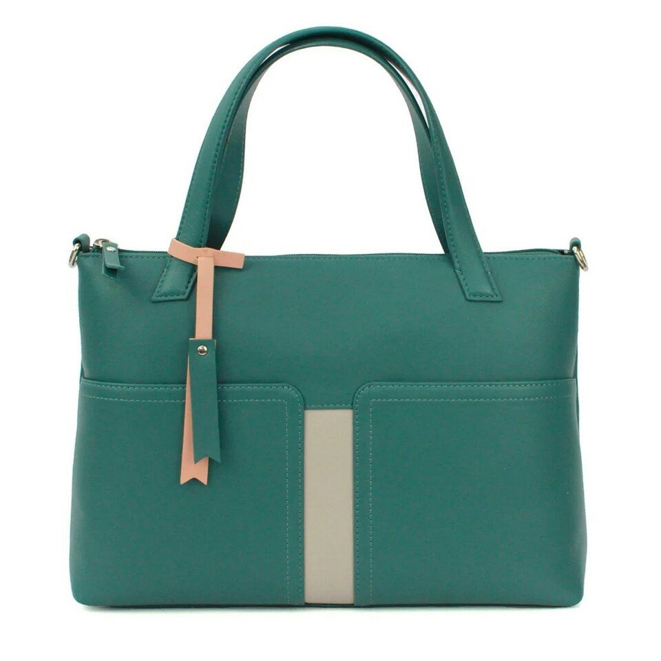 Eastern Counties Leather Verity Leather Handbag - Aqua Blue - One Size Blue