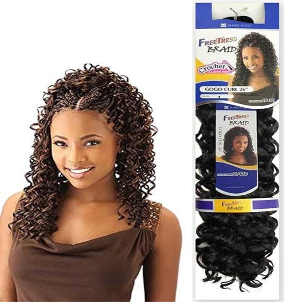 Shake N Go Freetress Equal Syn Gogo Curl Braid Multi | 99J | 26 inch