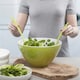 image 3 of Zeal Melamine Salad Bowl & Salad Servers Set, Duck Egg Blue Green | Lime Green