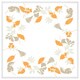 image 1 of Orange & grey autumn leaves (Picture Frame) White | XS