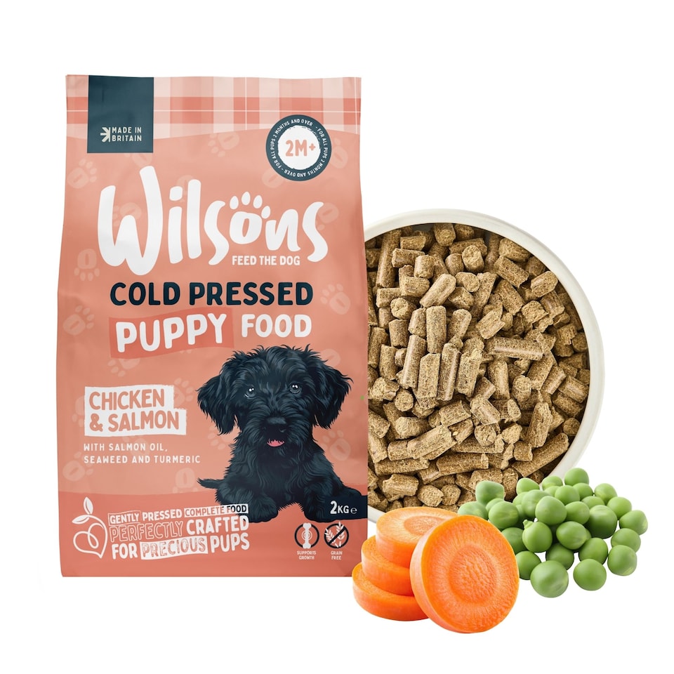 image 1 of Wilsons Cold Pressed Puppy Dog Food Natural Complete Nutrition for Growing Pups - 2kg bag