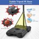 image 8 of COSTWAY Basketball Backborad Hoop Net Set 193-248cm Black | Standard