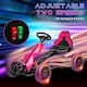 image 4 of HOMCOM Electric Go Kart for Kids, 12V Battery Powered Drift Kart with Dual Speed, Forward and Reverse, Safety Belt for Boys and Girls, Ages 3-8 Years, Pink