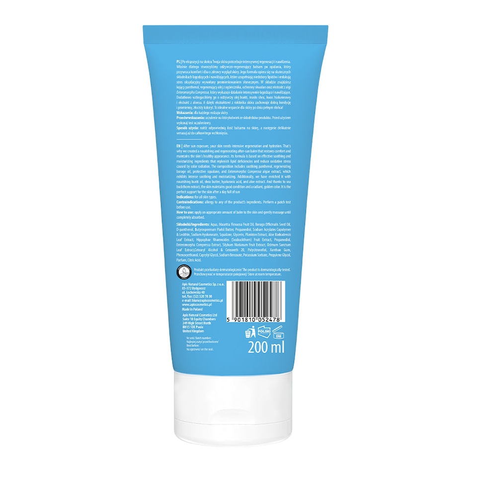 image 1 of Apis Pure Sun Care Soothing After-Sun Balm | 200ml