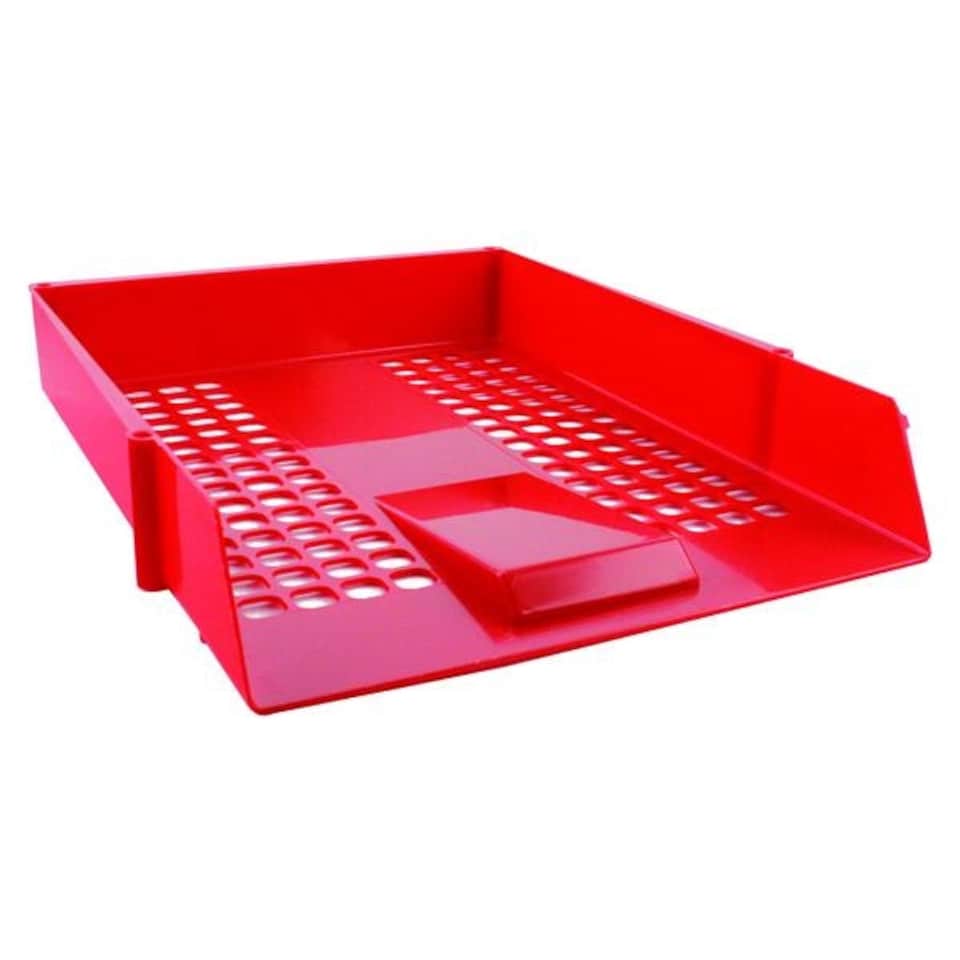 Q-Connect Letter Tray Red