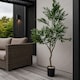 image 1 of 120cm UV Resistant Artificial Japanese Ficus Leaf Tree