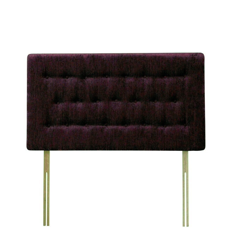 Lona Aubergine Chenille Headboard King Size N/A