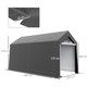 image 5 of Outsunny 2.1x3.6m Portable Shed, Waterproof Heavy Duty, Grey | Grey | 210W x 360D x 235Hcm | 1