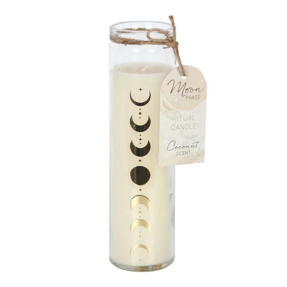 Something Different Coconut Moon Phases Scented Candle - White - One Size