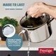 image 4 of Prestige Made to Last Saucepan with Double Sided Straining Lids - 18 cm / 1.9 L