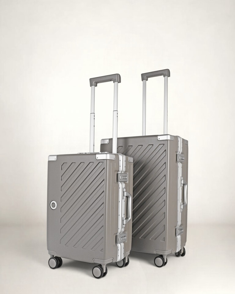image 1 of Zipperless Suitcase Set, PC Hard Shell, Small & Medium, TSA Lock