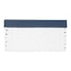 image 3 of Large Paper Rope Rectangular Storage Basket with Navy Blue Cotton Lining | Blue | Blue | L