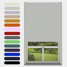 Blackout Roller Blind Light Grey 90cm | Grey | Light Grey