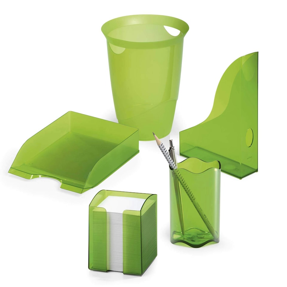 image 1 of Durable Trend Pen Cup - Translucent Light Green