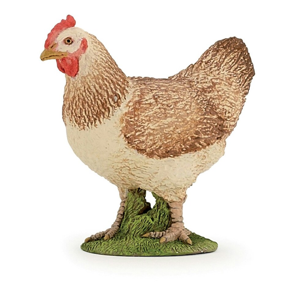 image 1 of PAPO Farmyard Friends Red Hen Toy Figure