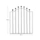 image 5 of Living and Home Modern Metal Garden Gate Fence Gate - Black