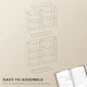 image 6 of HOMCOM 640 CD Storage Unit 360 DVD Storage Tower w/ 18 Compartments White 