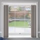 image 4 of 19 - 22mm Silver Extendable No Drill Eyelet Metal Curtain Pole 100 - 150cm Silver | Silver