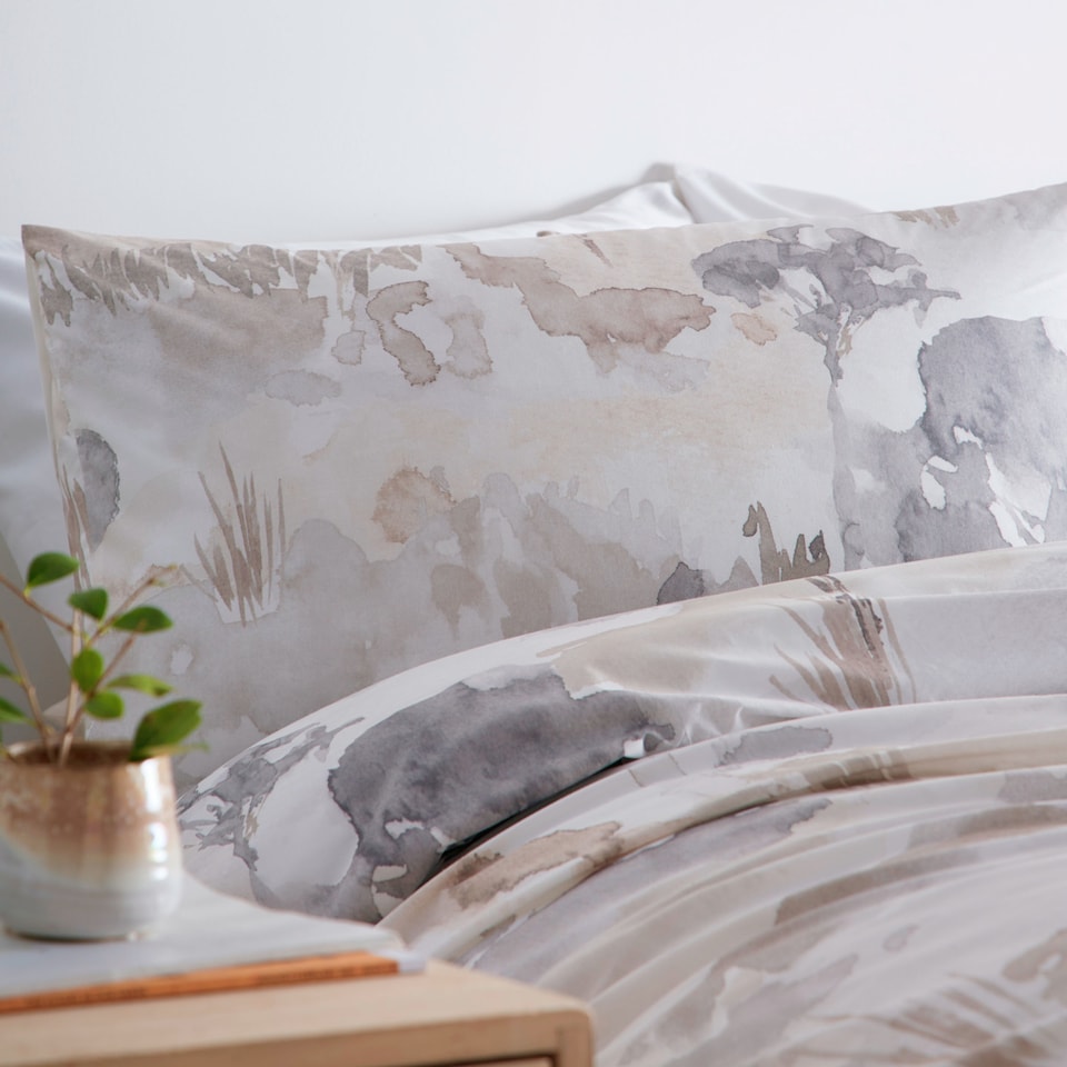 image 1 of Appletree Edale Duvet Cover Set Linen