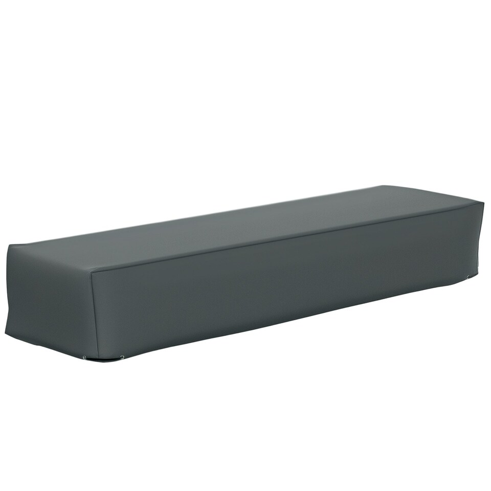 image 1 of Outsunny 200x73x35cm Rectangular Furniture Cover for Rattan Lounge UV Protection | Grey | Grey | 200cmx73cmx35cm