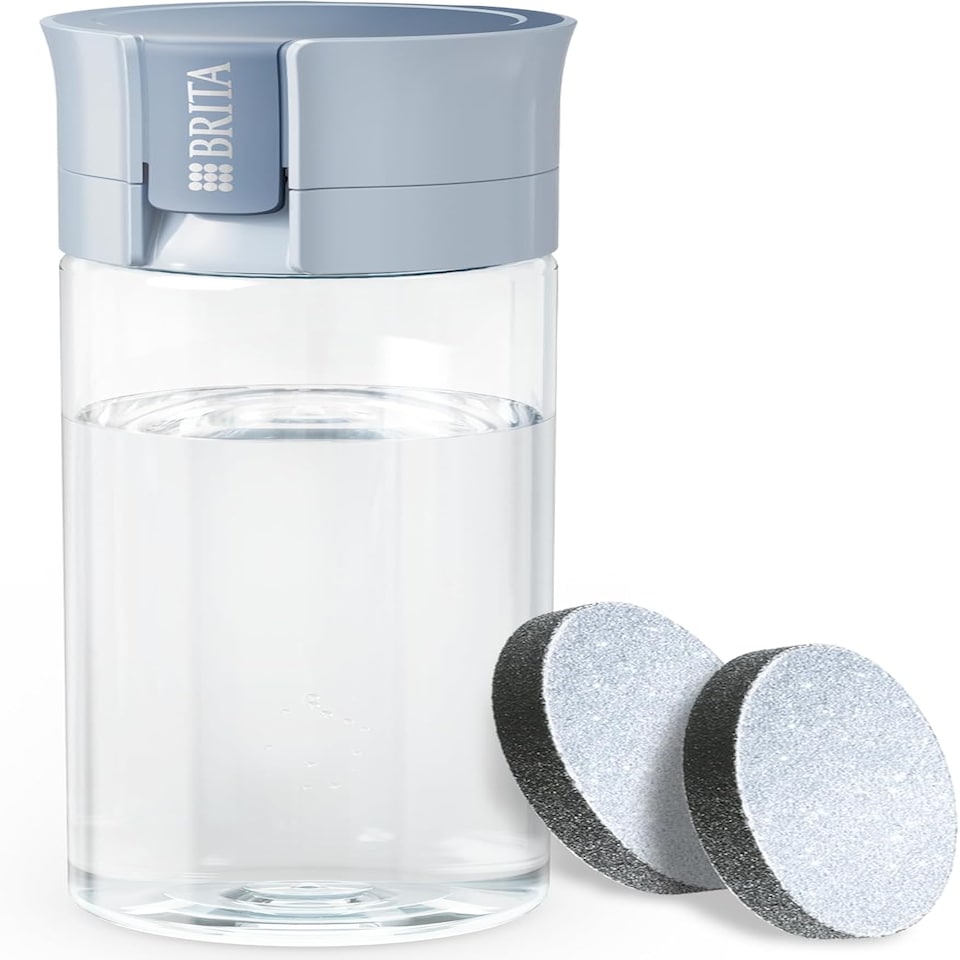 image 1 of BRITA Water Filter Bottle Light Blue (600ml) incl. 2x MicroDisc Filters