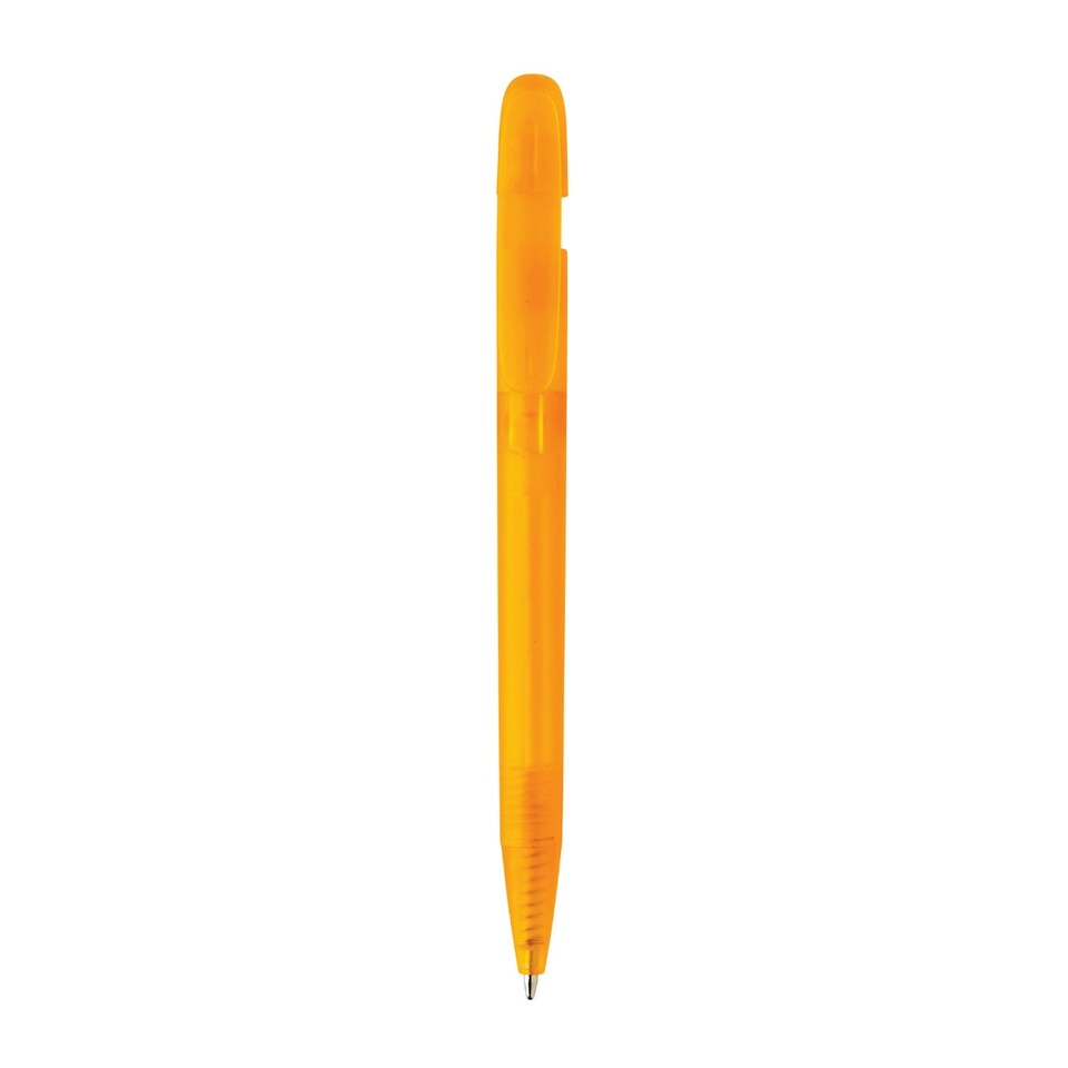 image 1 of XD Collection Devin Transparent Recycled ABS Plastic Pen - Orange - One Size