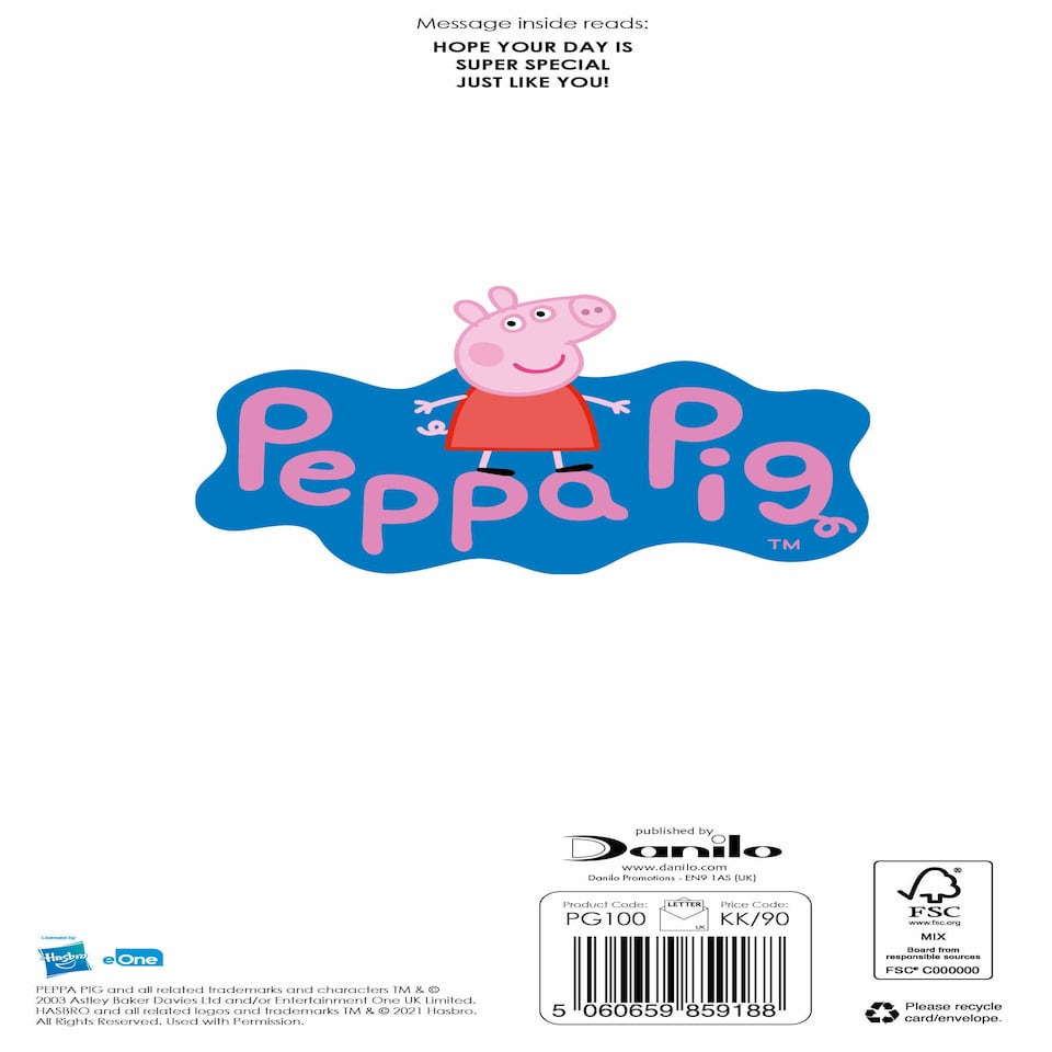 image 1 of Peppa Pig Birthday Card For Granddaughter