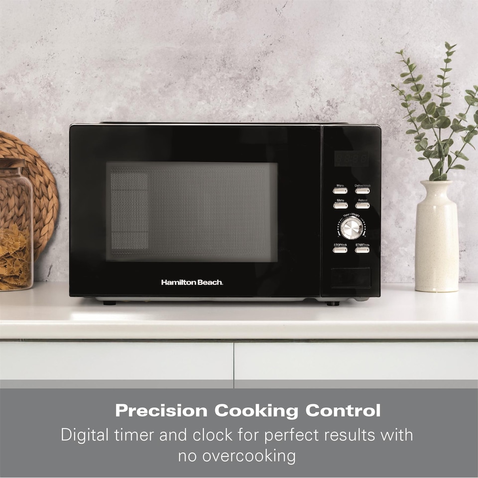 image 1 of Hamilton Beach 30L Black Family Microwave