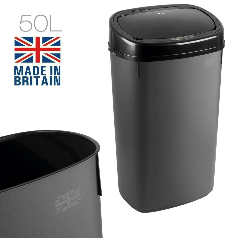 image 1 of Dihl 50L Sensor Bin Anthracite / Black Grey | 50