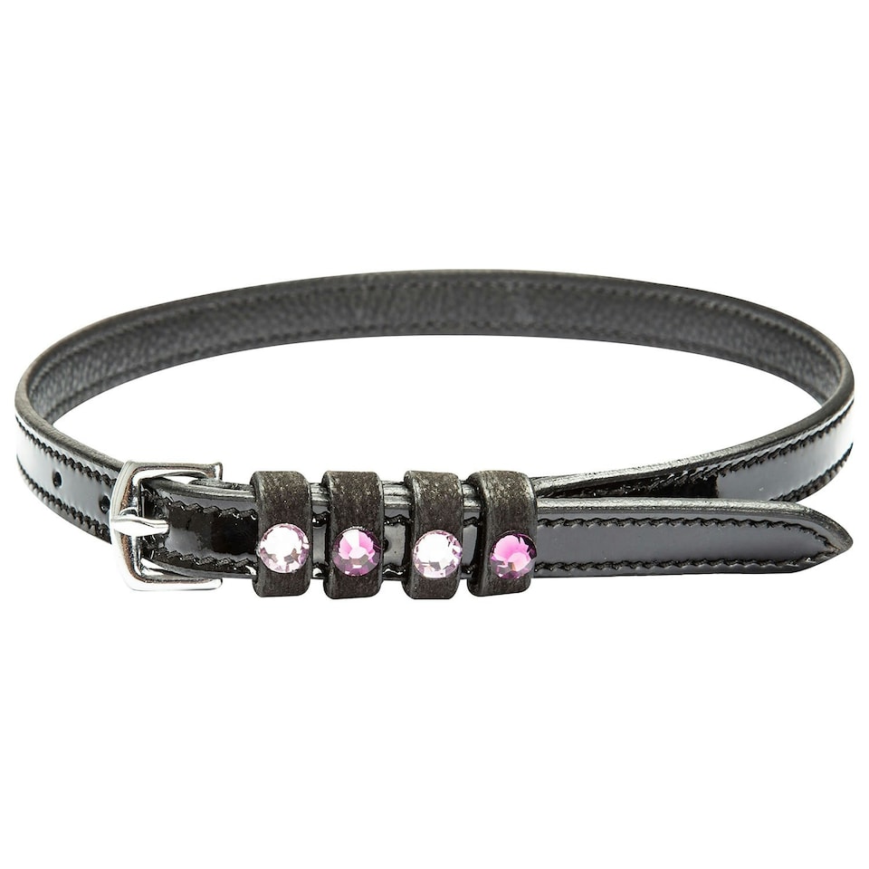 Imperial Riding IRHPardouz Leather Spur Straps - Black/Amethyst - One Size