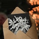image 3 of Theo van Hoytema Art Card Orchids Black and White Floral