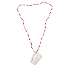 Amscan Girls Night Out Shot Glass Necklace - Pink - One Size