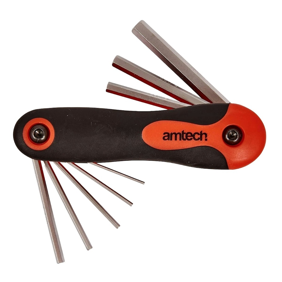Amtech Folding Hex Key Set 8pk - One Colour - One Size