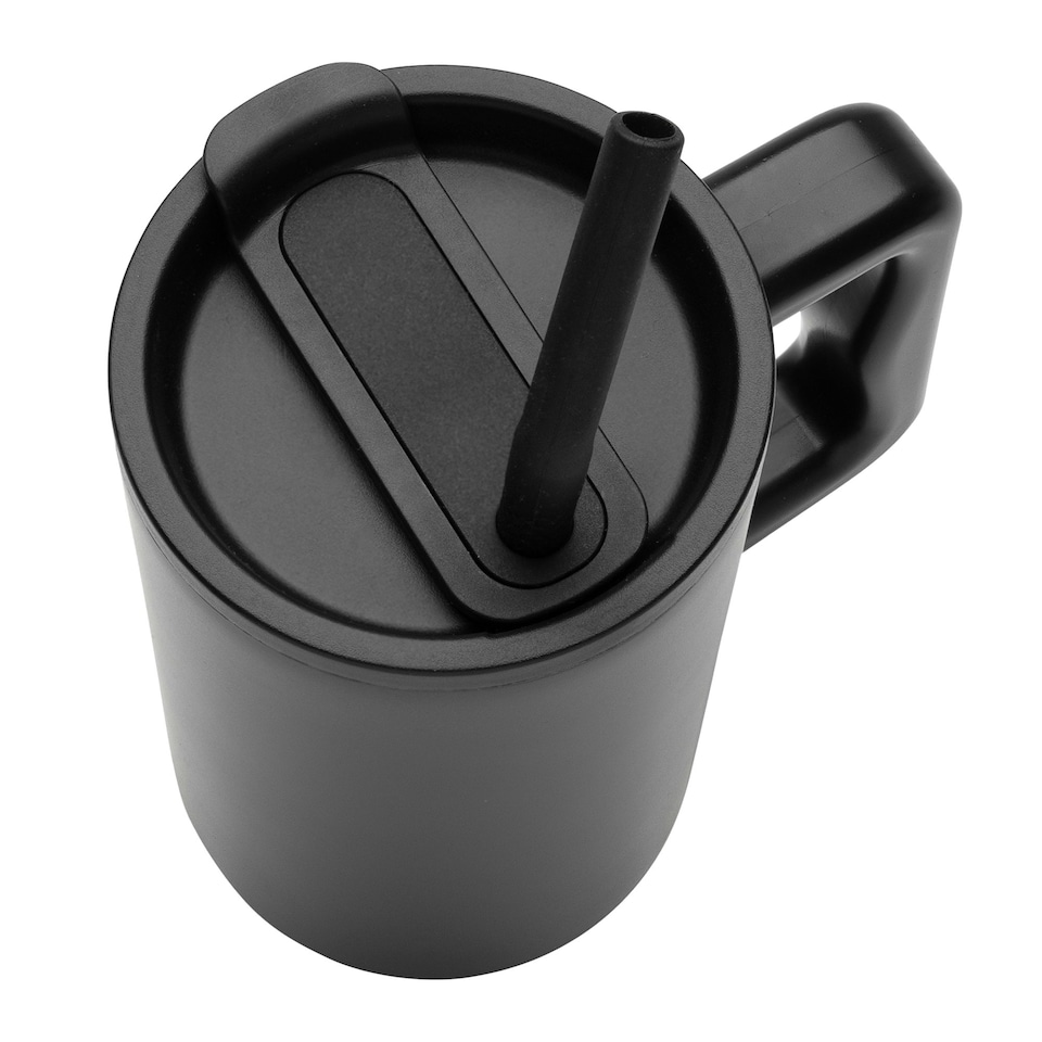 image 1 of XD Collection Cube Recycled Stainless Steel 800ml Travel Mug - Black - One Size Black