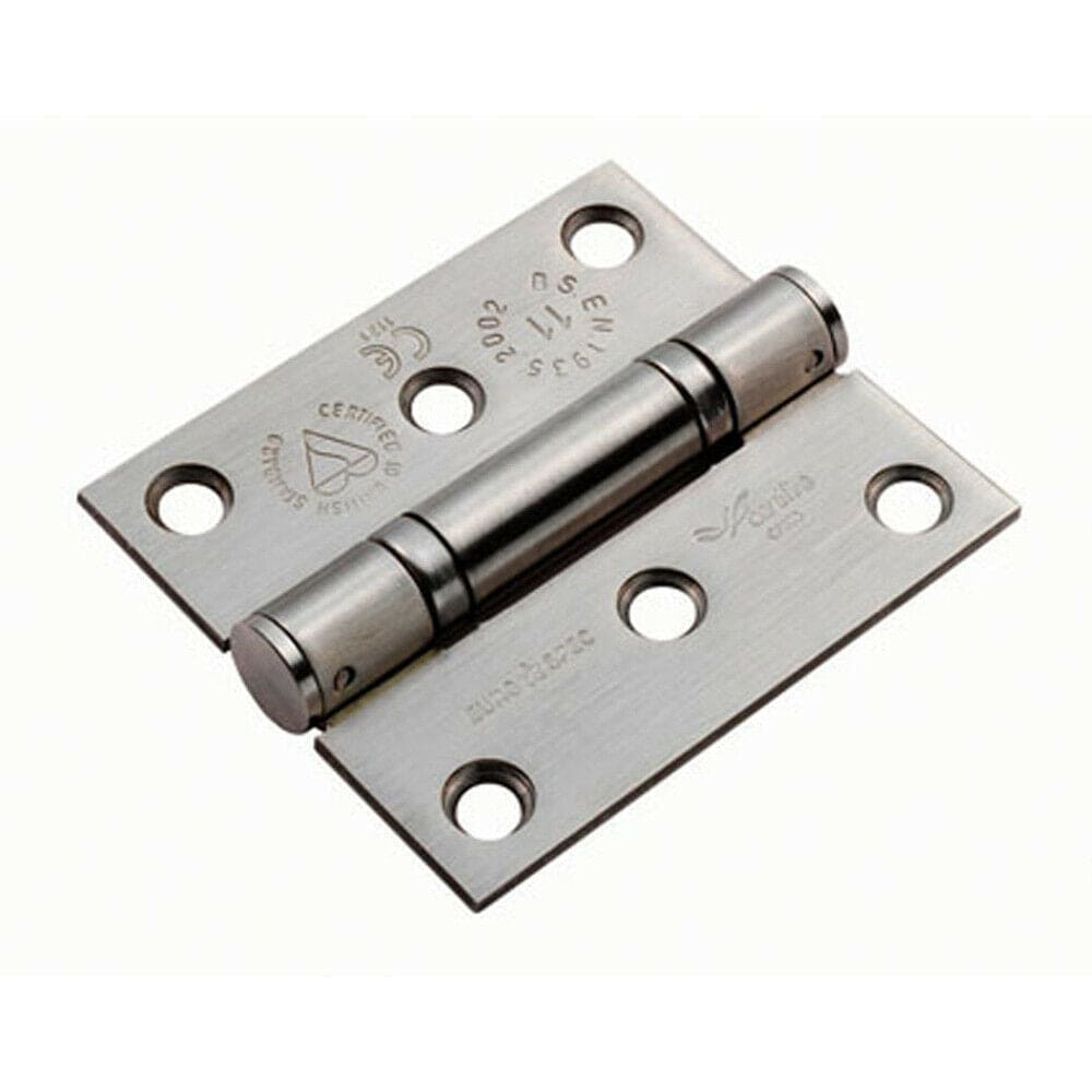 Loops PAIR 76 x 67 x 2.5mm Ball Bearing Hinge Satin Stainless Steel Interior Door in Metallics