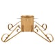 image 1 of Holly International Traditional Metal Scroll Leg Christmas Tree Stand for Real Trees to 3m - Gold