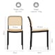 image 5 of VonHaus Brewer Set of 4 Plastic Rattan Dining Chairs
