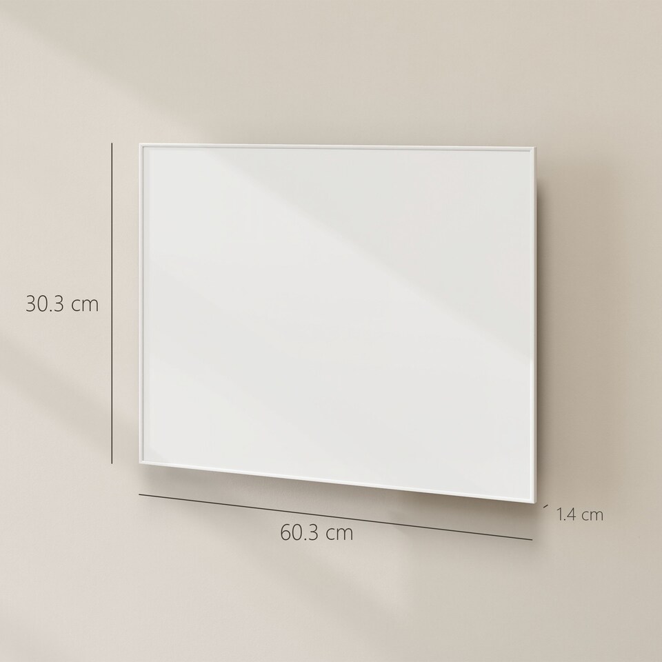 image 1 of HOMCOM Wifi Enabled Smart Electric Heater, 170W Far Infrared Panel Heater, Low Energy, Voice Control, Adjustable Thermostat, Weekly and 12H Timer, Wall Mounted Radiator, Overheat Protection, White | White