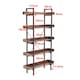image 5 of Living and Home Shelving Unit Bookcase Display Shelf 5-Tier - Brown