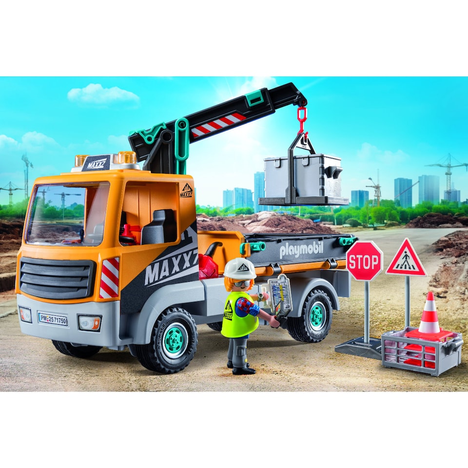 image 1 of Construction Truck with Crane