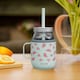 image 3 of Asobu Moonshine Mason Jar 475ml with Stainless Steel Insulated Sleeve & Handle Teal