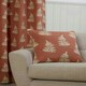 image 6 of Esher Eyelet Curtains - Orange - 229cm x 229cm