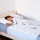 image 1 of Toddler Potty Training Bed Pad with Tucks - Soft Waterproof Bedwetting Pee Protector Mat for Kids - Multi-Layer Non-Slip Washable Absorbs Up to 2000ml 90 x 85cm White | Explorer | Single