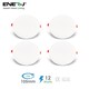 image 2 of 12W Frameless Recessed-Surface Super LED Panel, 105mm, Round, 4000K (pack of 4 units)