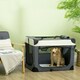 image 7 of PawHut 91cm Foldable Pet Carrier Bag Soft Travel Dog Crate for Large Dogs Grey